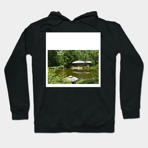 zen garden ecopop landscape photograph in houston tx park Hoodie by jorge_lebeau